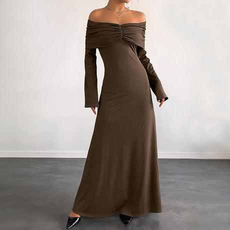 One-Shoulder Fitted Long Dress for Women - V.I.P Digital Presence