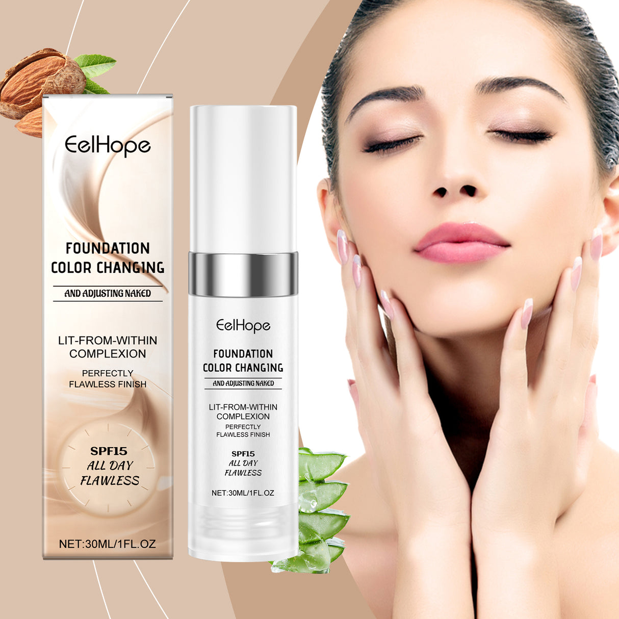 Warm Change Concealer Foundation Naturally Moisturizes Face With A Light And Long-Lasting Moisturizing Foundation - V.I.P Digital Presence