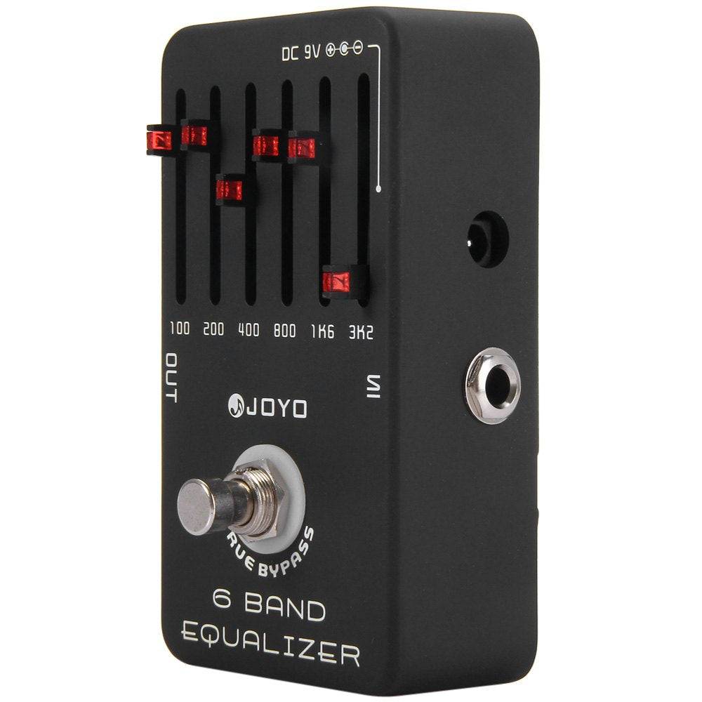 JOYO JF - 11 True Bypass Design 6 Band EQ Equalizer Guitar Effect Pedal with Aluminum Alloy Casing - V.I.P Digital Presence