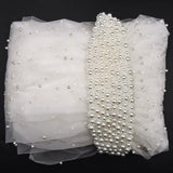 Pearl Hair Band Bridal Veils Extra Long Royal Cathedral Length Veil Wedding Veils with Comb Wedding Hair Accessories - V.I.P Digital Presence