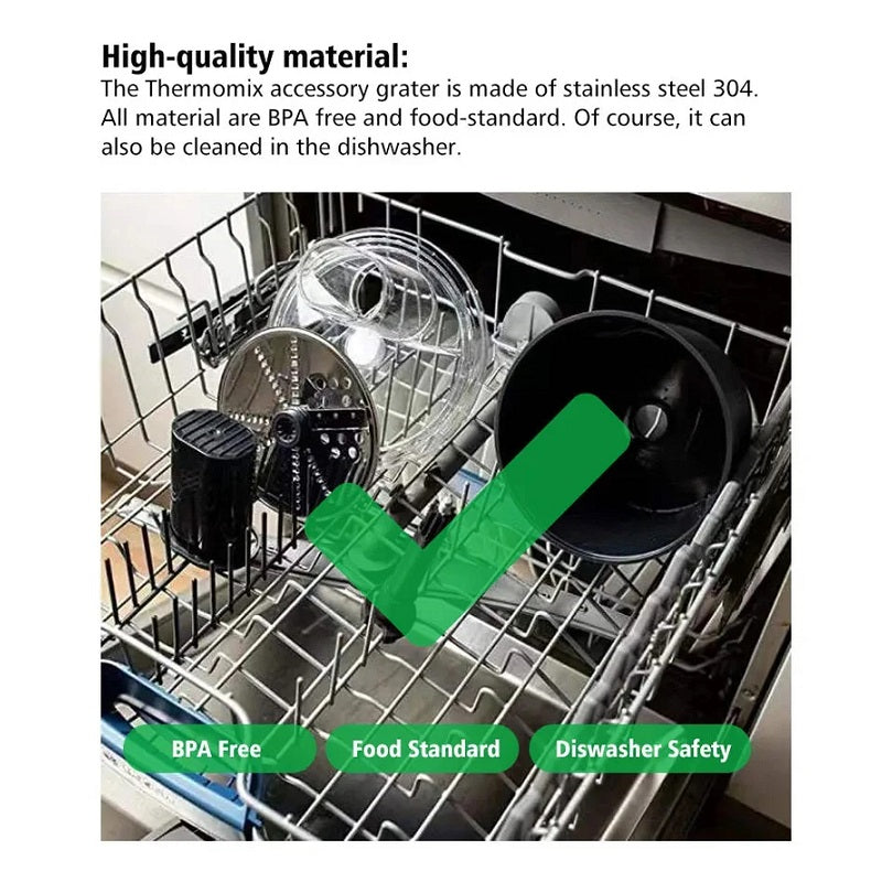 Food Cutter For Thermomix TM5 TM6  Chopper Vegetable Peeler Cooking Masher Slicing Shredding Multifunctional Fine Peeler Set - V.I.P Digital Presence