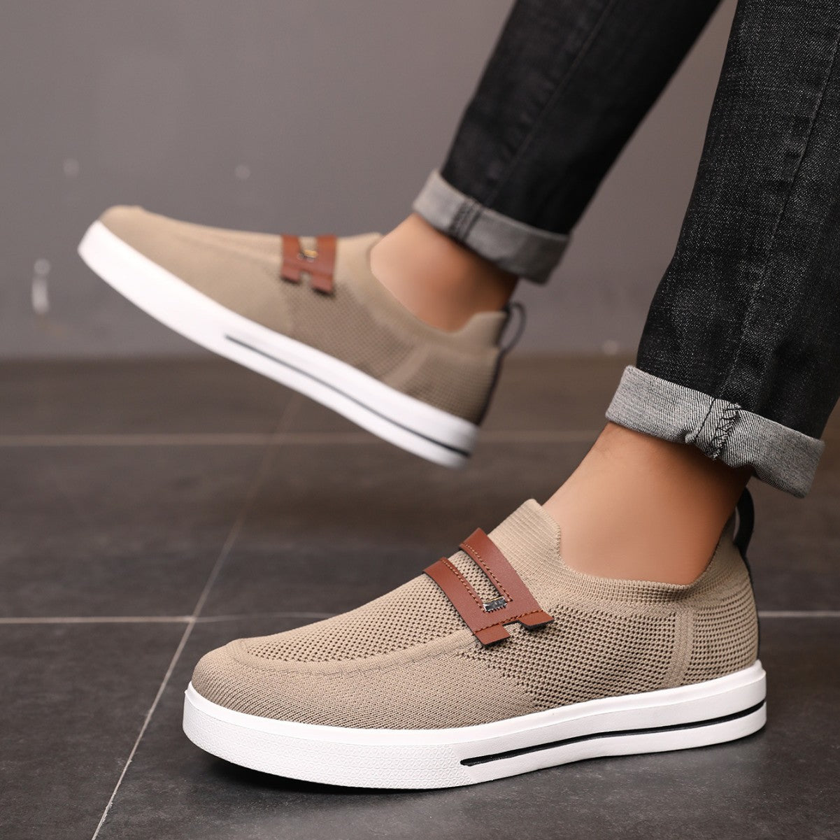 Soft elastic mesh shoes sports shoes lightweight business men's shoes - V.I.P Digital Presence