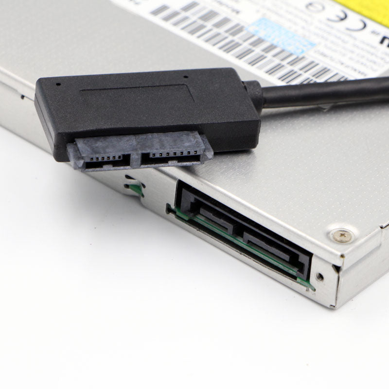 Notebook optical drive cable SATA to USB adapter cable 6+7P SATA to USB 2.0 easy drive cable adapter box - V.I.P Digital Presence