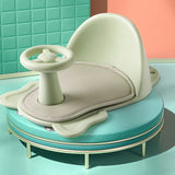 Baby shower basin with shower seat foldable bathtub bathtub dedicated shower bench with backrest and anti slip bath pad - V.I.P Digital Presence