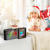 Creative S-shaped Dual-Screen RGB Colorful Alarm Clock, Adorable Cartoon Night Light Electronic Clock - V.I.P Digital Presence