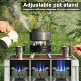 Estufas de encendido electrónico para exteriores, de alta potencia, portátiles, plegables y ajustables, para acampar y hacer senderismo.