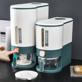 Automatic rice insect proof moisture-proof sealed household food grade large capacity press type metering rice storage bucket - V.I.P Digital Presence