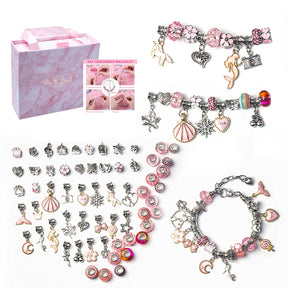 Cartoon Pink Set DIY Handmade Jewelry Children's Bracelet Women's Exquisite Gift Box Gift Bracelet - V.I.P Digital Presence