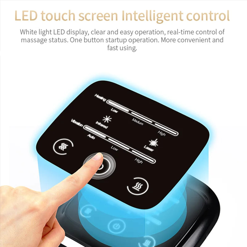 Knee Massager with Heat and Kneading for Pain Relie Rechargeable LED Display Arthritis Massagers Infrared Heated Vibration Tool - V.I.P Digital Presence