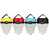 Linterna LED retráctil para acampar, portátil, con 4 modos, mini gancho para colgar en tienda de campaña, linterna de emergencia para exteriores.