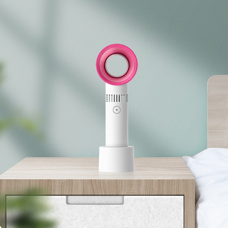 Mini Portable Fan USB Rech Mini Portable Fan USB Rechargeable Night Light Cooling Handheld Fan Three Speed - V.I.P Digital Presence
