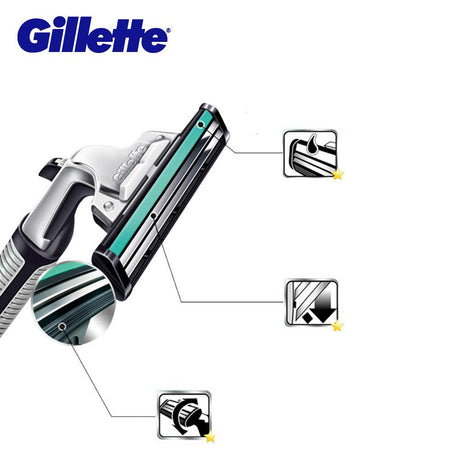 Gillette Vector Shaving Men Razor Blades Three Layer Shaver Blades - V.I.P Digital Presence