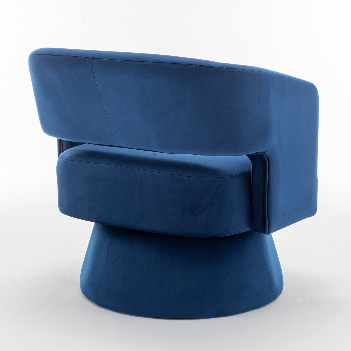 Swivel Barrel Chair, Velvet Accent Armchair 360 Degree Swivel Club Chair for Living Room Bedroom Reception Room - V.I.P Digital Presence