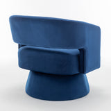 Swivel Barrel Chair, Velvet Accent Armchair 360 Degree Swivel Club Chair for Living Room Bedroom Reception Room - V.I.P Digital Presence