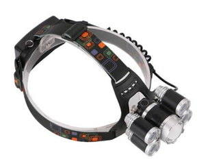 12000Lm XML T6 5 LED Headlight 4 Modes Torch 2x18650 battery+ Car charger - V.I.P Digital Presence