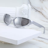 Nuevas gafas de sol deportivas a prueba de viento para mujer, gafas de sol para exteriores Y2K Millennium para hombre.