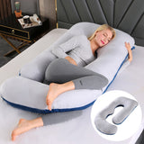 Pregnant women's pillow waist protection side sleeping slope pillow J-shaped pregnancy sleeping pillow - V.I.P Digital Presence