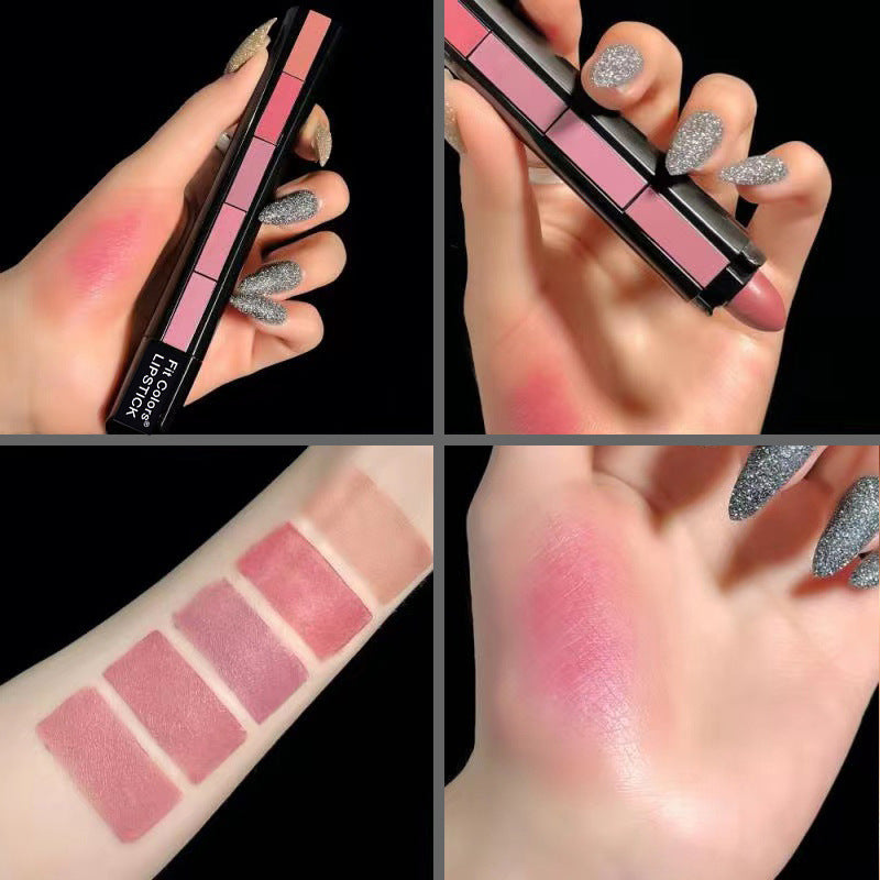 Fit Colors Matte 5-Color Lipstick Combination 5 Matte Velvet Color Non-Stick Cup Lip Gloss Lipstick - V.I.P Digital Presence