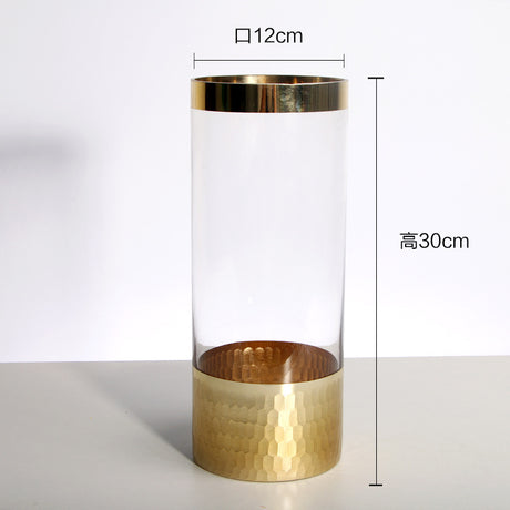 Glass vase modern transparent hydroponic flower vase home decoration ornaments - V.I.P Digital Presence