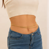 Simple and versatile, personalized and sexy double-layer pearl waist chain, body chain - V.I.P Digital Presence