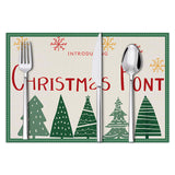 stmas linen placemats holiday party decorations insulation mats linen Christmas tree printed coasters - V.I.P Digital Presence