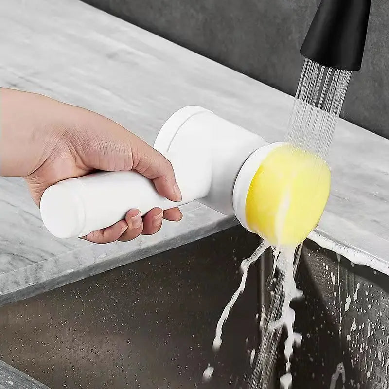 5-in-1 Electric Cleaning Brush Bathroom Wash Brush Kitchen Cleaning Tool USB Bathtub Brush - V.I.P Digital Presence
