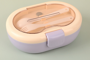 Modern simple food grade microwaveable lunch box with compartments - V.I.P Digital Presence