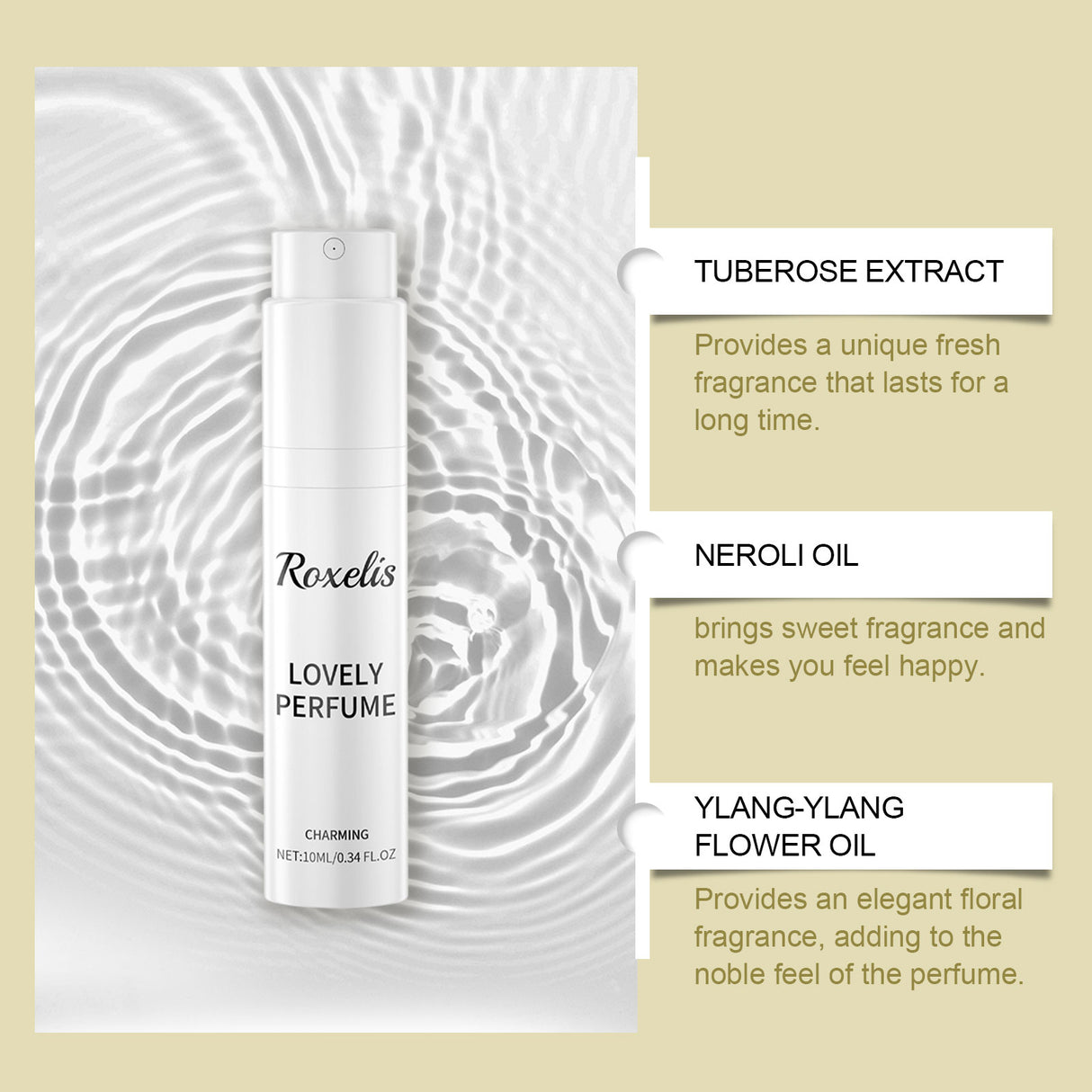 Rotated-Tuberose Perfume Spray, Women Keep Fragrance Light And Fresh Lasting Fragrance Dating Charm Perfume - V.I.P Digital Presence