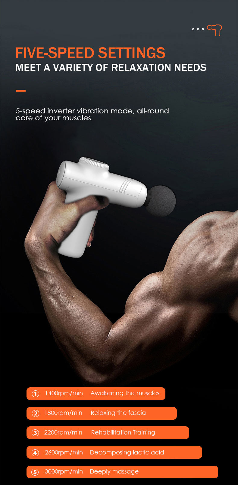 Mini Fascia Gun Muscle Relaxation Electric Vibration Massage Gun Mini Portable Fascia Gun - V.I.P Digital Presence