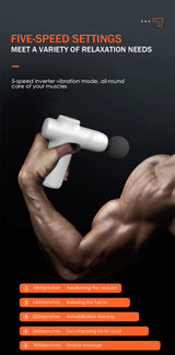 Mini Fascia Gun Muscle Relaxation Electric Vibration Massage Gun Mini Portable Fascia Gun - V.I.P Digital Presence