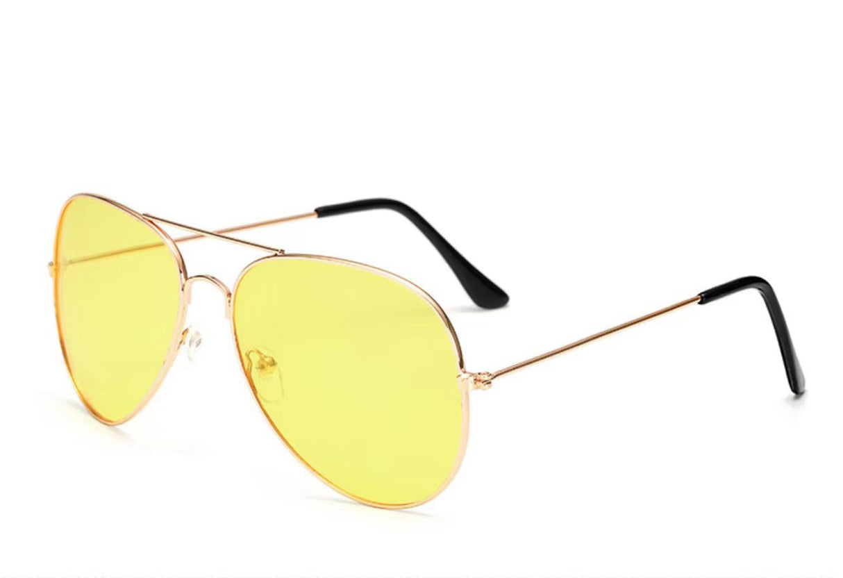 Gafas de sol coloridas Toad Glasses Pilot Hombres y Mujeres Modelos 3025 Gafas de sol reflectantes con película de color