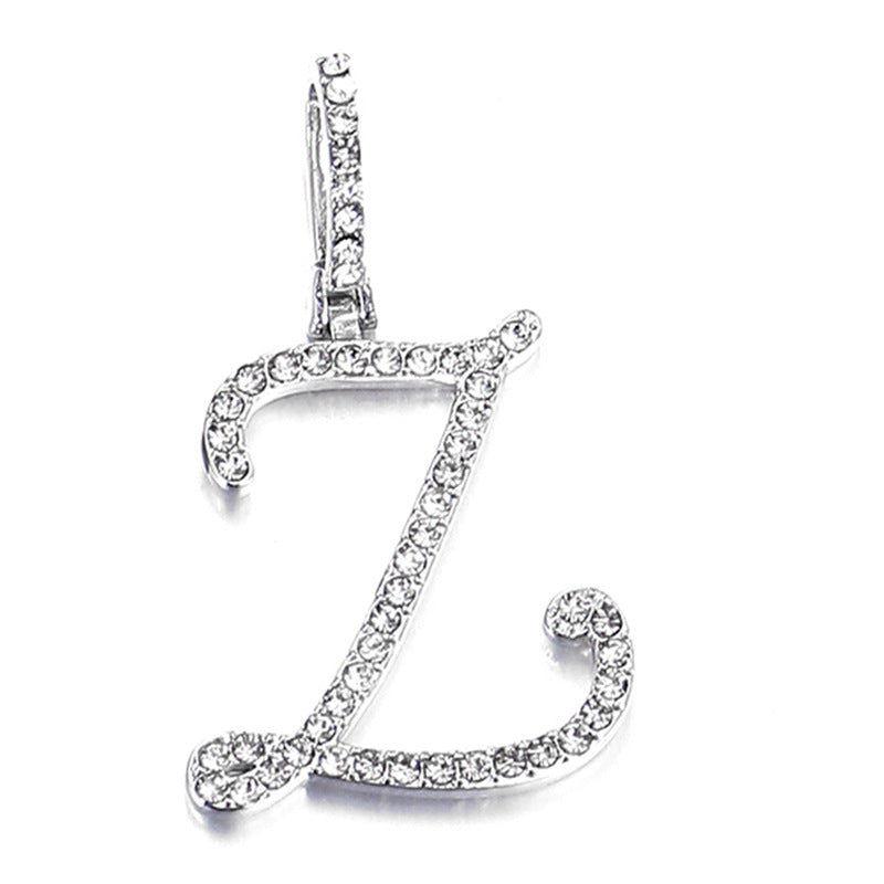 Hip hop accessories grass letter pendant melon seed buckle Cuban chain accessory - V.I.P Digital Presence