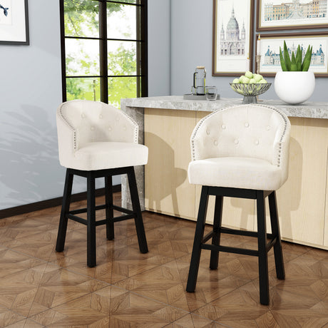 OGDEN KD SWIVEL BARSTOOL( SET OF 2 ) - V.I.P Digital Presence