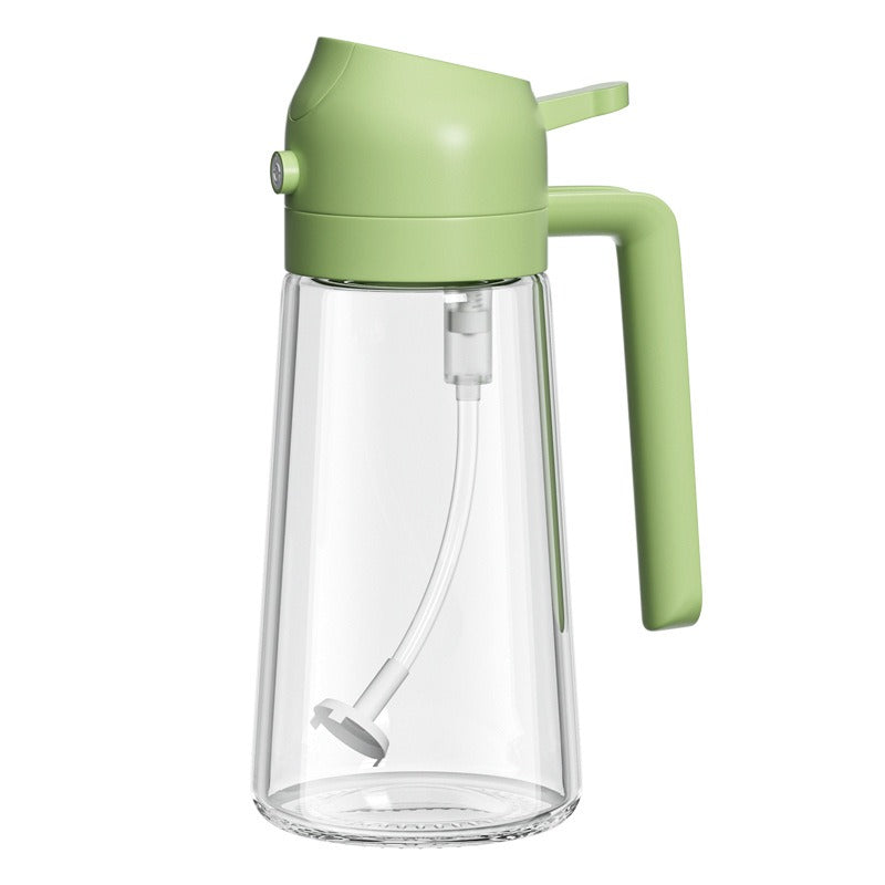 Oil spray bottle glass household kitchen leak proof oil bottle atomized mist filled edible oil container - V.I.P Digital Presence