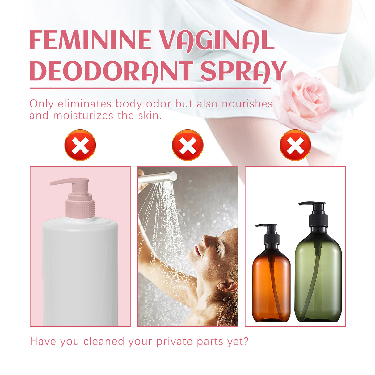 Female Body Care Spray, Relieve Itching Discomfort Gentle Cleaning Odors Body Care - V.I.P Digital Presence