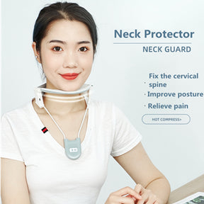 Lightweight NECK Helper Braces Pain,Supports Improving Forward Head Posture with heat  Discreet Comfortable Cervical Collar - V.I.P Digital Presence