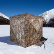 Outdoor See-Through Camouflaged Hunting Blind - Pop-Up Camo Tent for Hunting - V.I.P Digital Presence