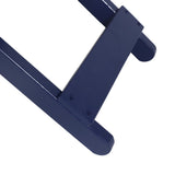 Outdoor Folding Wooden Side Table, Navy Blue, 15"D x 22.75"W x 18.25"H - V.I.P Digital Presence
