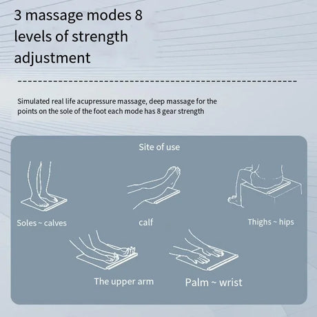 Advanced Shaping Leg Cushion Foot Cushion Foot Massage Home Office EMS Pulse Foot Massager Meridian Unblocker Convenient - V.I.P Digital Presence