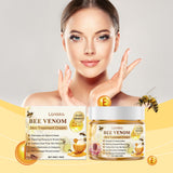 Crema hidratante, reparadora y suavizante con veneno de abeja, con ingredientes herbales suaves.