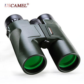 USCAMEL Military HD 10x42 Binoculars Professional Hunting Telescope Zoom High Quality Vision No Infrared Eyepiece Army Green - V.I.P Digital Presence