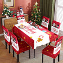Christmas tablecloth, holiday decoration, elastic chair cover, household dining table, waterproof and dustproof tablecloth, fabric decorative tablecloth - V.I.P Digital Presence