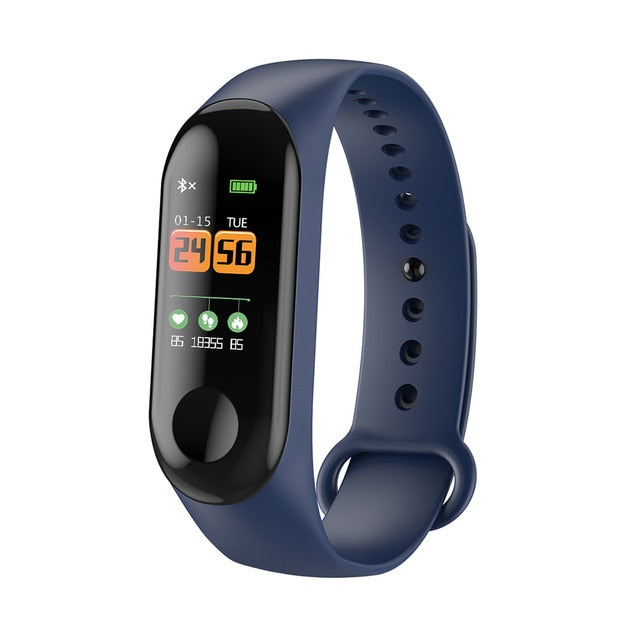 M3 Plus Color IPS Screen Smart Sport Fitness Bracelet IP68 Waterproof Blood Pressure Oxygen Activity Tracker For Men Women - V.I.P Digital Presence