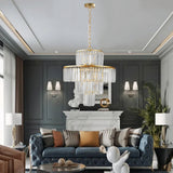 Luxury Crystal Chandelier Modern Chandeliers Lights Fixture Hanging Pendant Light Fixture Dia 19.7 Inch - V.I.P Digital Presence