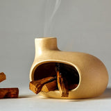 Ceramic Incense Burner with Palo Santo and Sage for Aromatherapy - V.I.P Digital Presence