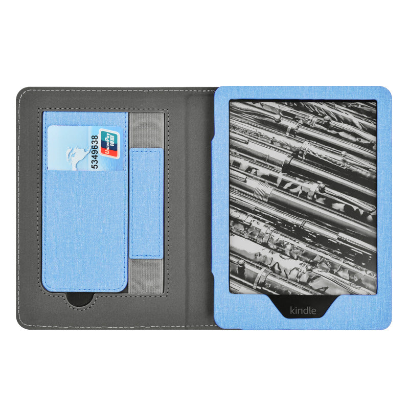 Funda protectora con patrón de tela para Kindle Paper White5 de 6,8 pulgadas y 11.º KPW5. Tarjetero de mano. 
