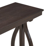 48-Inch Rustic Vintage Console Table --- Farmhouse Style Entryway Table with Open Shelf and Sturdy Construction  (Espresso) - V.I.P Digital Presence