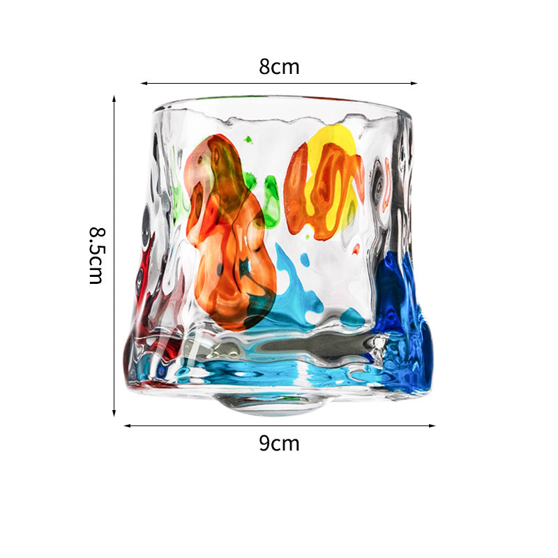 Hand drawn rotating glass cups multiple multi-purpose whiskey glasses rotating glass cups - V.I.P Digital Presence