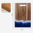 Wood Cutting Board Resin Blue green Wave Pattern - V.I.P Digital Presence