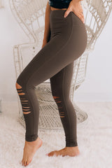 Rose Red Cut-out Skinny High Waist Leggings - V.I.P Digital Presence